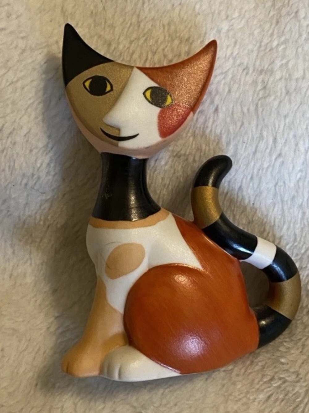Vintage Goebel Rosina Wachtmeister Porcelain mini Cat Figure Signed